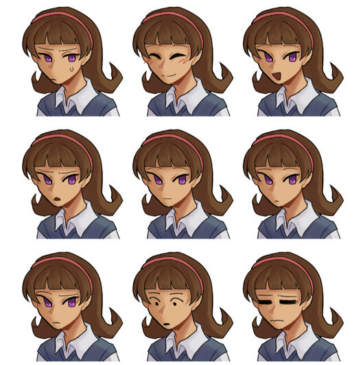 Portrait Sprite Development for Graveyard Shift (RPG)