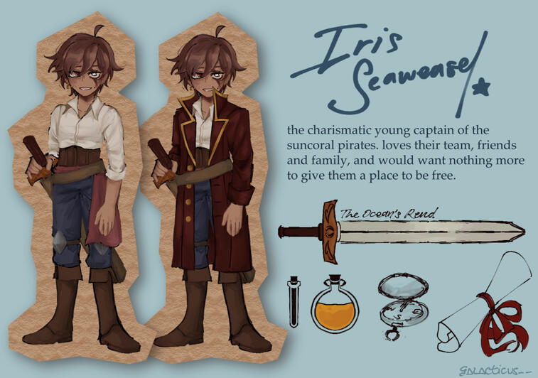 Iris Seaweasel Character Design